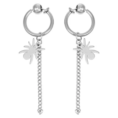  1 paio di accessori per l'orecchio in acciaio in titanio Orecchini in stile - Immagine 1 di 4