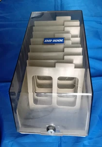 5.25" inch Floppy Disk Storage Case Box Vintage Retro Computing DD-100L - Afbeelding 1 van 4