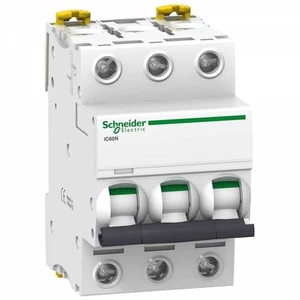 SCHNEIDER ELECTRIC A9F74332 3X32A 6KA IC60N TYPE C AUTOMATIC - Picture 1 of 1