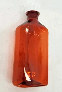 Kunststoff Bernstein Oval Flüssig Medizin Flaschen, 8oz, Kindersicherer Verschluss, 21 Stück - Bild 1 von 2