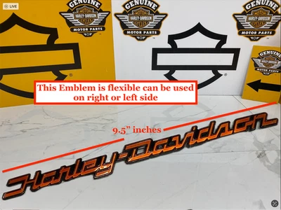 OEM Harley Touring Softail Sportster 1 único emblema de tanque de combustible gasolina Foto 1 de 4