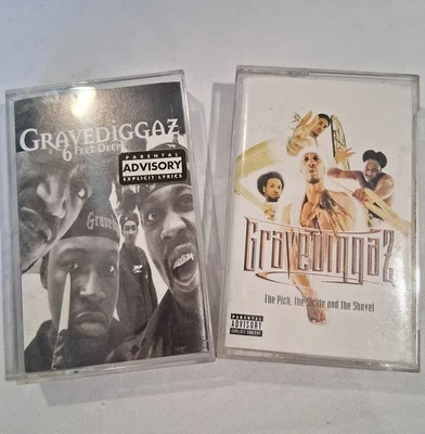 Gravediggaz 6 Feet Deep&The Pick Sicle And Shovel Cassette Tape 1994RZA Hip Hop - Image 1 of 4