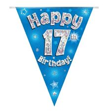 17th Birthday Party Decorations Balloons Party Supplies Tableware Napkins - Blue