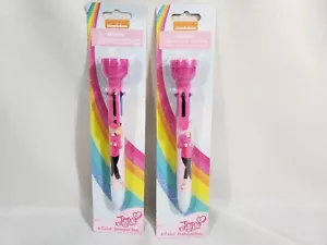 2x bolígrafo estampado retráctil de 6 colores Nickelodeon JoJo Siwa para niñas - Imagen 1 de 2