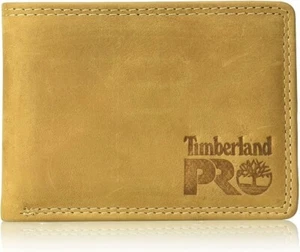 Timberland PRO Men's Leather RFID Wallet with Removable Flip Pocket Card Carrier - Picture 1 of 16