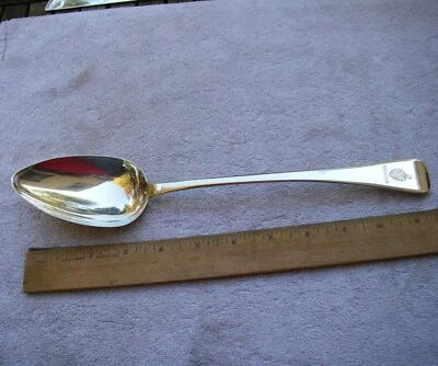 Inglés GEORGE IV Esterlina PLATO CUCHARA - Extremo Redondo, Lias Brothers, 1823-24 Foto 1 de 4