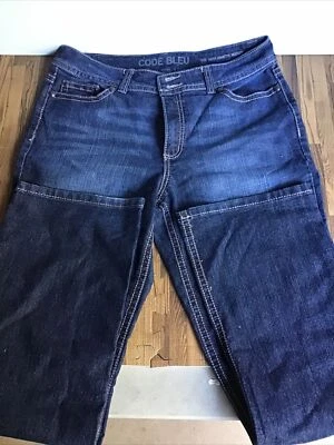Women's Code Bleu Annette Modern Rise BootCut Jeans Sz 14/31 Flap Pocket - Image 1 of 4