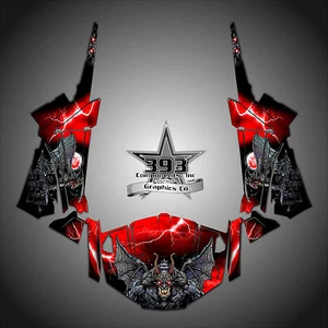 Polaris RZR 1000 XP Wrap Graphics Decal W OEM Door Inserts 13-15 Guardian Red - Picture 1 of 1