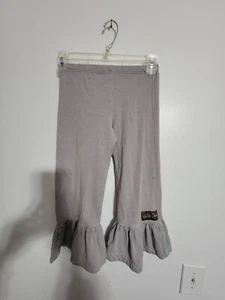 Matilda Jane size 5/6 Friends Forever Martha big ruffles READ light gray  - Picture 1 of 7