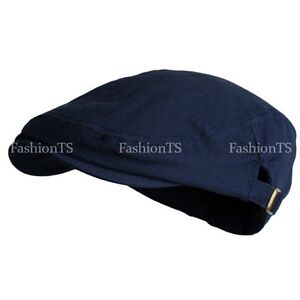 Classic Plain 100% Cotton Gatsby Cap Newsboy Ivy Hat Summer Golf Hat Cabbie 002