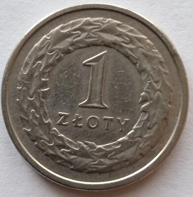 Cobre-níquel 1 zloty Polonia 1992 Foto 1 de 4
