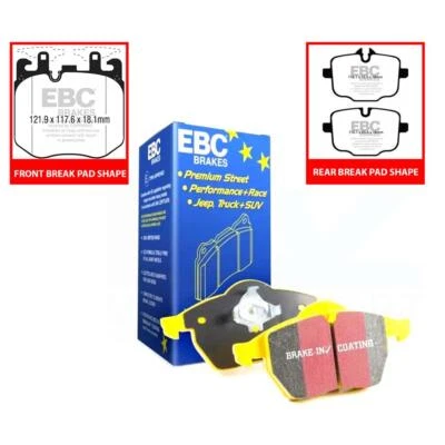 Передние задние тормозные колодки BMW X3M EBC Yellowstuff X4M G20 M340i G30 540i F10 M5 Comp - Изображение 1 из 4