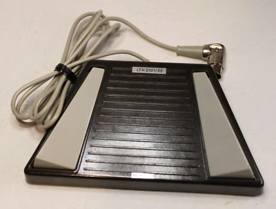 Pedal de Transcrição Philips LFH 0101/00 Dictafone Holanda Interruptor Vintage - Imagem 1 de 4