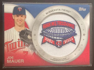 Joe Mauer 2014 Topps Commemorative Patch Card #cp-8 (5496) - Picture 1 of 2