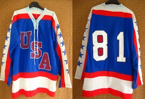 Maillot Hockey Vintage United States Jersey USA team Vintage Shirt jersey - S - Picture 1 of 7