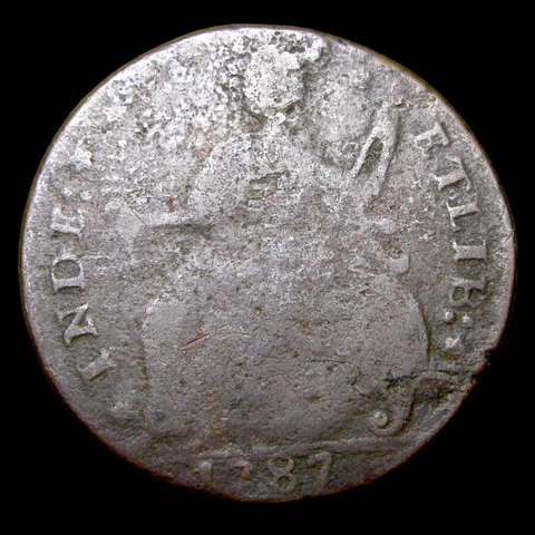 1787 Connecticut Colonial Copper Penny Coin   ---- Nice Coin ---- #GG009 Cover