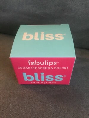 EXFOLIANTE Y ESMALTE LABIAL BLISS FABULIPS AZÚCAR 0,5 OZ - NUEVO EN CAJA Foto 1 de 3