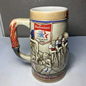 Vintage Los Angeles 1984 Olympic Budweiser Bier Stein Krug - Bild 1 von 12