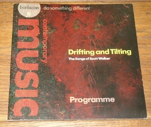 SCOTT WALKER DRIFTING BARBICAN PROGRAMME 2008 SIGNED JARVIS DAMON GAVIN FRIDAY - Picture 1 of 7