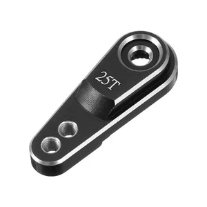 Cuerno de brazo servo de dirección de aleación de aluminio 25T plateado para coche de radiocontrol 1/10 1 pieza - Imagen 1 de 7