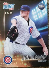 JON LESTER 2015 Topps Bunt Physical Player Code SP #7/25 Chicago Cubs Red Sox