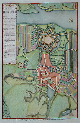 Harburg Festung - Originaler Plan Von Van Der Schley / Bauer - 1765 - Hamburg  • 299€