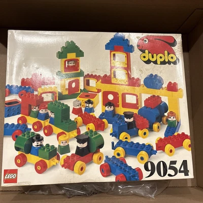 CONJUNTO DE TREM DUPLO RARO NOVO NA CAIXA 1988 Lego #9054 - Imagem 1 de 4