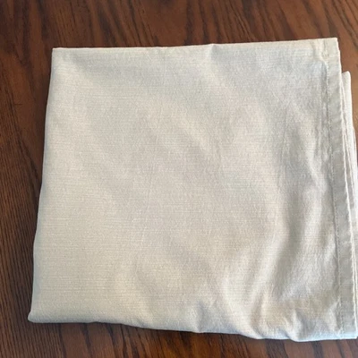 Threshold Natural Solid Beige Tablecloth 100% Cotton Blend 60" x 104" Size - Image 1 of 2