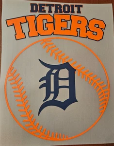 Detroit Tigers Colorful 8" DTF Heat Transfer Iron On FREE Shipping (C2/4) - Picture 1 of 1