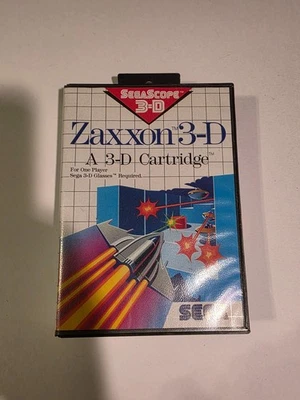 Zaxxon 3-D (Sega Master System, 1988) ☆ CASE, POSTER & MANUAL ☆ - Image 1 of 4