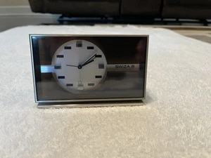 Vintage Rare SWIZA 8 Day Calendar Alarm Clock Desktop Brass Swiss Tested & Works - Bild 1 von 8