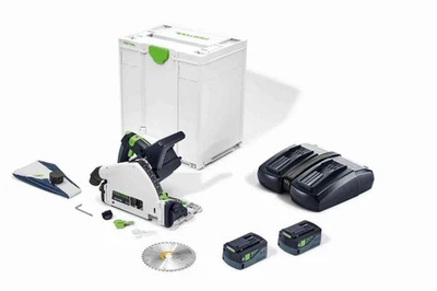 Scie plongeante FESTOOL TSC 55 5.0 KEBI-PLUS/XL - 2 batteries 18V 5.0Ah + lame - Photo 1/3