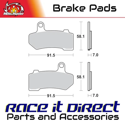 Pastillas de freno para Harley Street 1800 Glide FLHX 2019 trasero sinterizado MotoMaster Foto 1 de 4