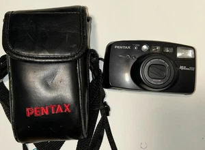 Pentax IQ Zoom 140 35mm Point & Shoot Compact Film Camera with Case TESTED - Picture 1 of 6
