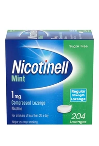 Nicotinell Nicotine Lozenge 1mg Mint 204 Pieces Quit Smoking Aid Free P&P - Picture 1 of 5