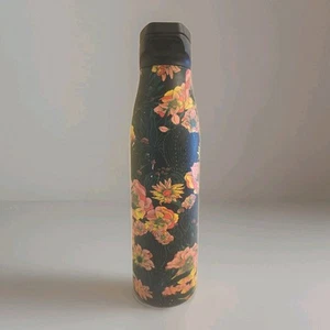 Starbucks Desert Floral Stainless Steel Water Bottle 20 Oz Black Green Multi - Picture 1 of 6