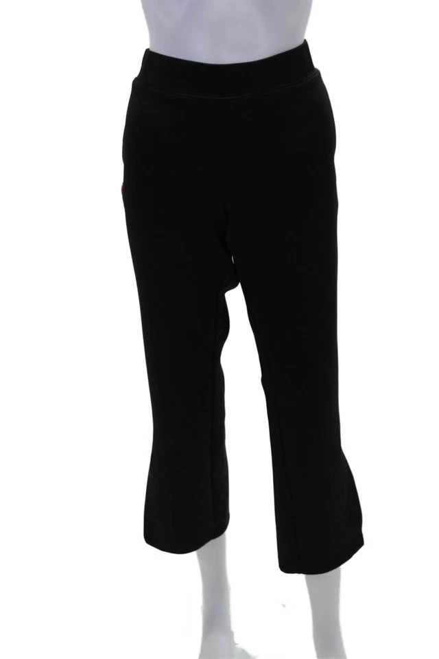 Pantalones deportivos Pam & Gela para mujer cintura elástica tiro medio negros rojos talla grande Foto 1 de 4