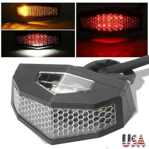 Luces LED de parada de freno de señal de giro para motocicleta luces traseras de matrícula - Imagen 1 de 15