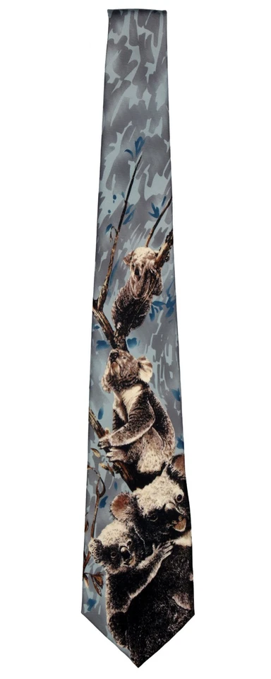 Corbata de novedad Koala especies en peligro de extinción para hombre - Nueva con etiquetas Foto 1 de 1