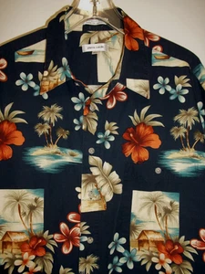 Pierre Cardin Herren Hawaii Kurzarm Hemd Knopfleiste Gr. 2XLT Freizeit Vintage - Bild 1 von 8