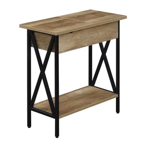 Convenience Concepts Tucson 11.25 in. Weathered Barnwood/Black 24 in. Rectangle - Picture 1 of 9