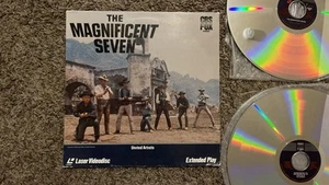The Magnificent Seven 1960 LaserDisc Classic Western! Yul Brynner, Steve McQueen - Picture 1 of 6