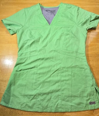 Grey's Anatomy Neon Green Scrubs, XXS, $5 ship, Each add. item $1 ship - Image 1 of 4