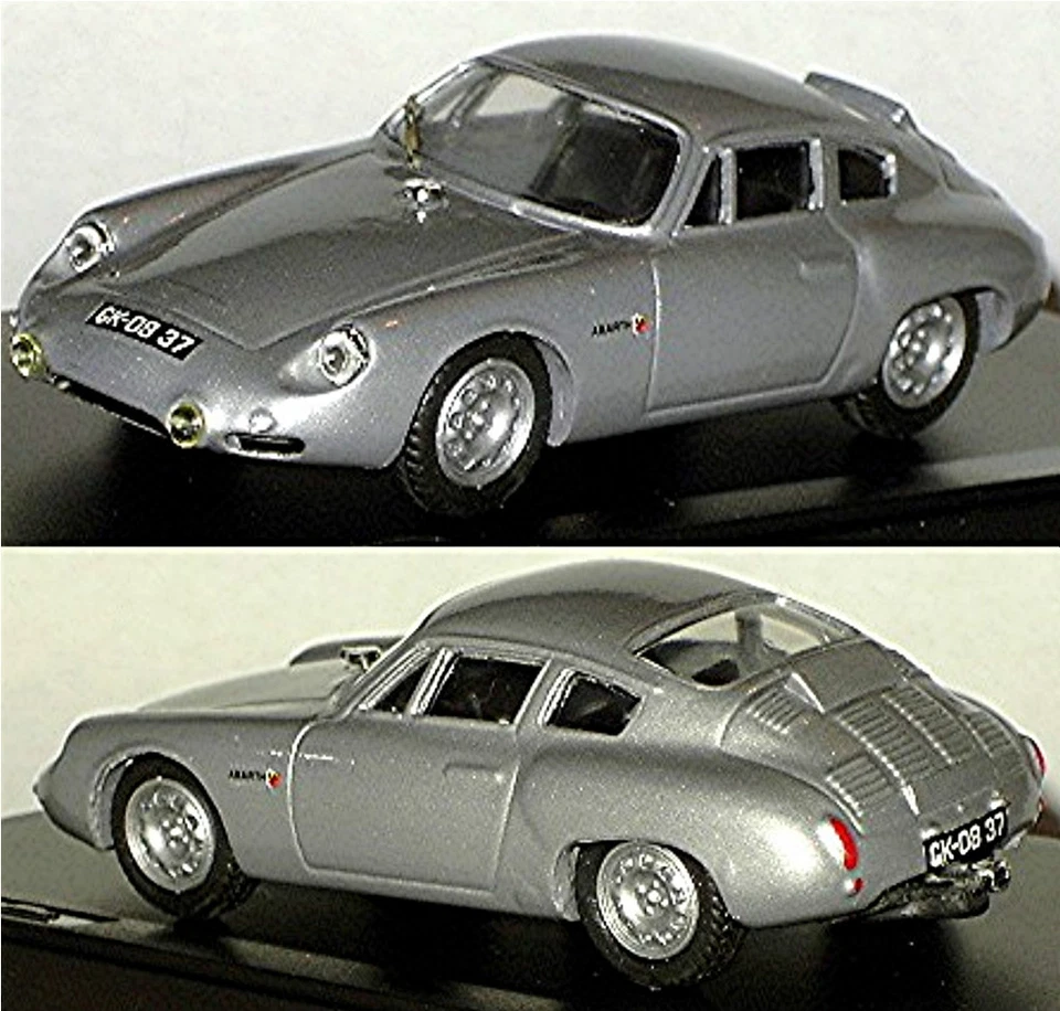 Porsche Abarth 695 GS 1960 Argento Metallico 1:43 Exem Resina - Immagine 1 di 1