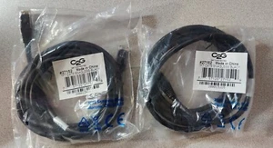 2 x Cables to Go 7' Cat6 RJ45 Network Cable, Snagless, Booted, Black, C2G #27152 - Picture 1 of 3