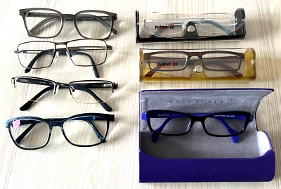 7 paires de lunettes de vue adulte SAINT LAURENT LACOSTE FACE a Face PHARMA SEE - Photo 1/4