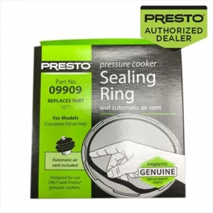 Presto 09909 Pressure Cooker Canner Gasket Sealing Ring & Auto Air Vent Genuine - Picture 1 of 2