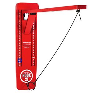 GoSports Hook21 Ring Swing Game -Ring Toss Game with Foldable Arm  - Red