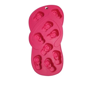 Flip Flop Silicone Ice Cube Tray Mold Chancla Candy Silicon Polymer Clay Craft - Picture 1 of 5