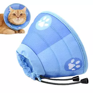 1* Cat Cone Collar Lightweight Adjustable Collar For Kitten Protective Pet Cone - Picture 1 of 15